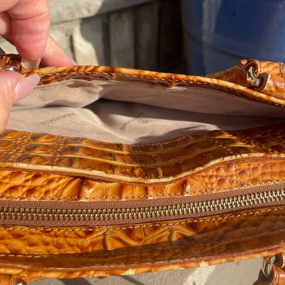 BRAHMIN MELBOURNE SATCHEL CROSSBODY Women's Shoulder Bag EUC - Picture 15 of 17